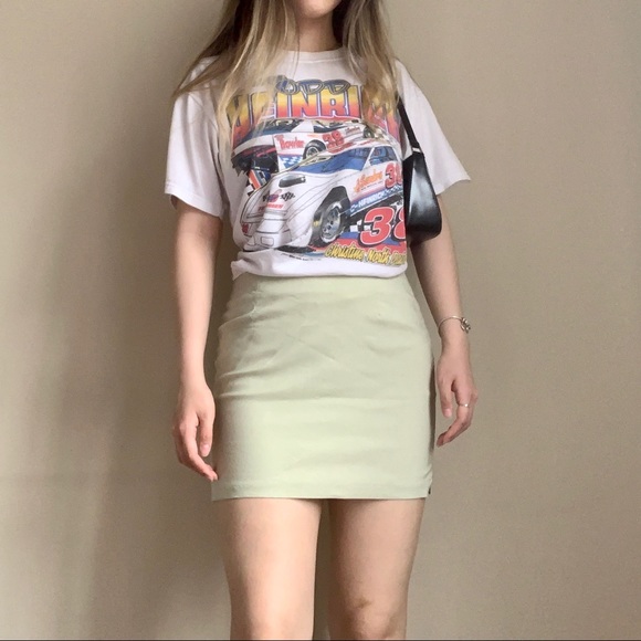 Vintage Sage Green Lux Skirt - Picture 2 of 4